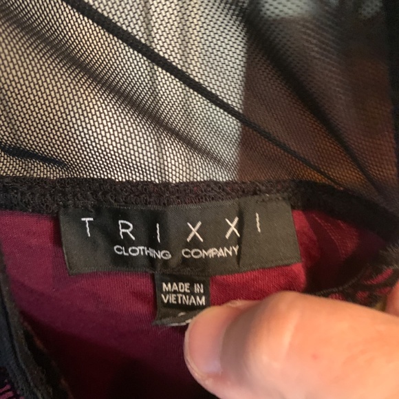 Trixie clothing company flared mesh mini. Worn once - Picture 3 of 3